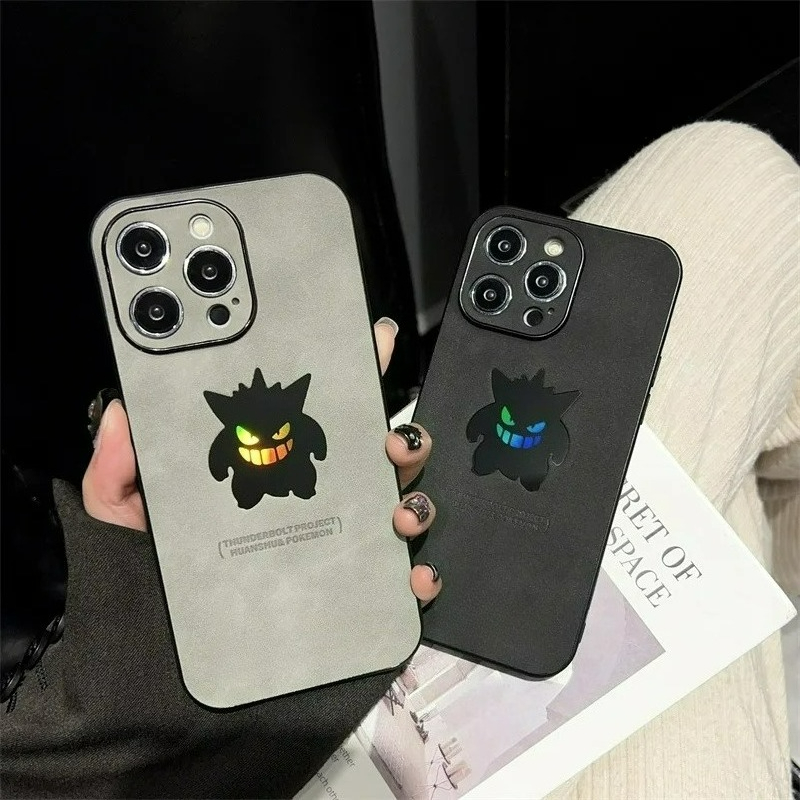 Xo Phone Accessories - الكرتون أنيمي Gengar الجلود الملمس الليزر
