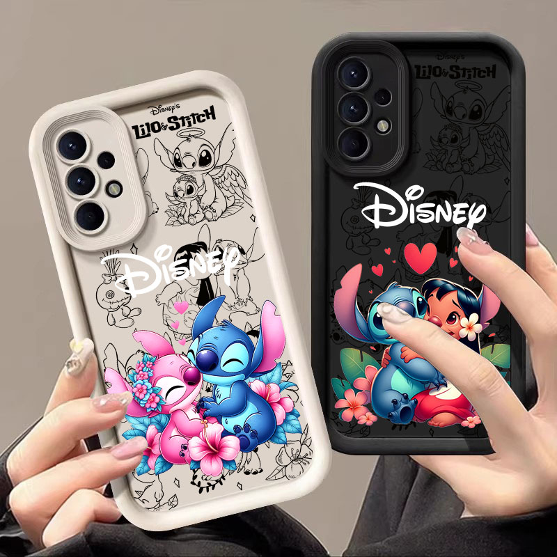 Samsung Galaxy A55 - حافظة سيليكون بتصميم أنجل وستيتش كوالا