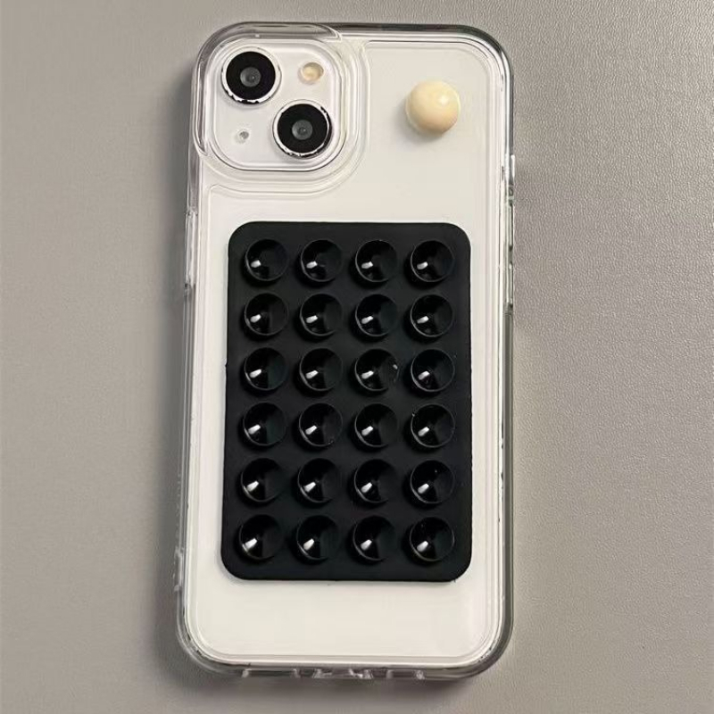 Phone Accessory - حامل هاتف سيليكون لاصق بقاعدة شفط
