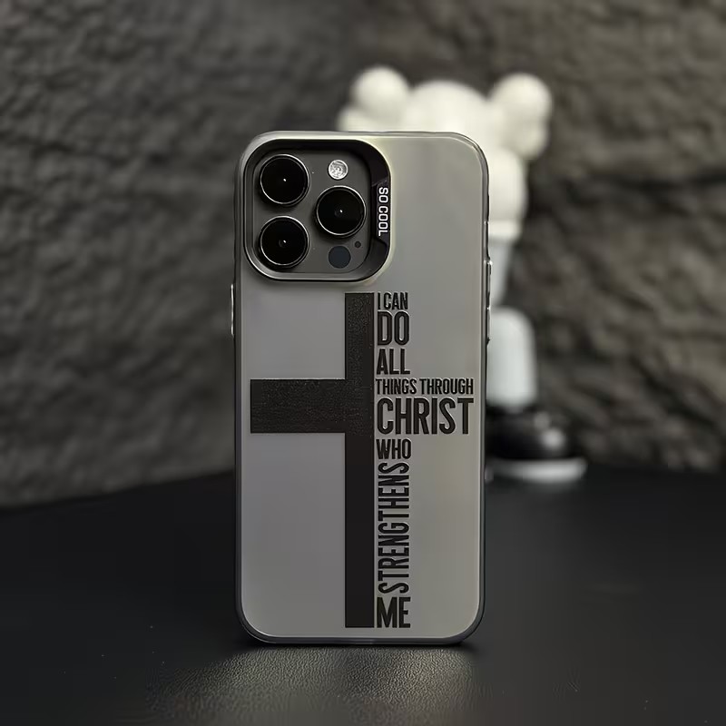 Xo Phone Accessories - جراب هاتف بتصميم صليب ومضاد للبصمات