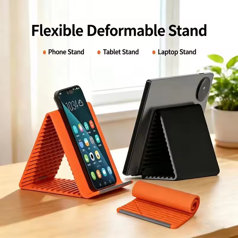 Desk Phone Stand - حامل هاتف محمول مرن من السيليكون