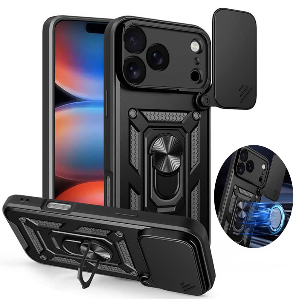 Phone Accessories Japan - حافظة مدرعة مقاومة للصدمات لهاتف آيفون