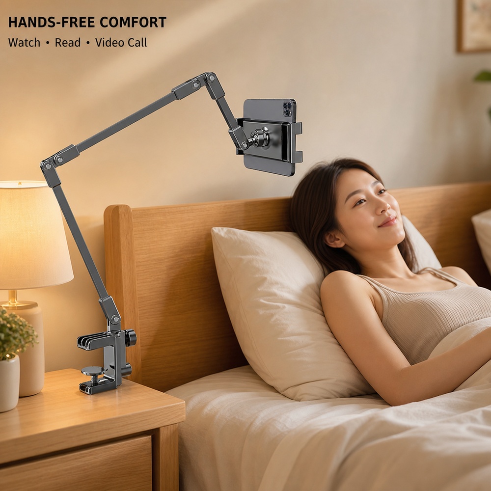 حامل هاتف قابل للتعديل للسرير، - مراجعة Desk Phone Stand وسعره