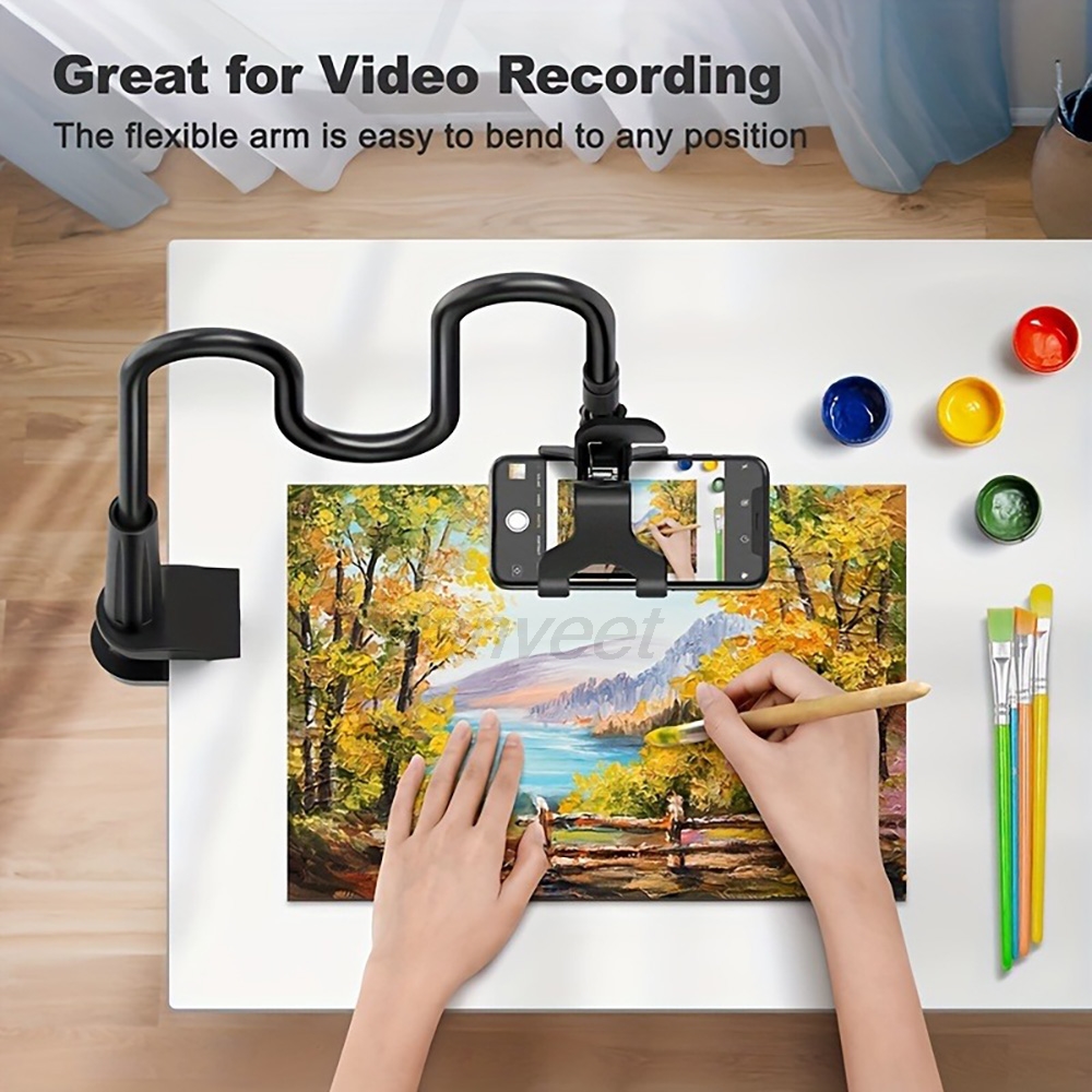 360 °   حامل هاتف محمول مرن قا - مراجعة Desk Phone Stand وسعره