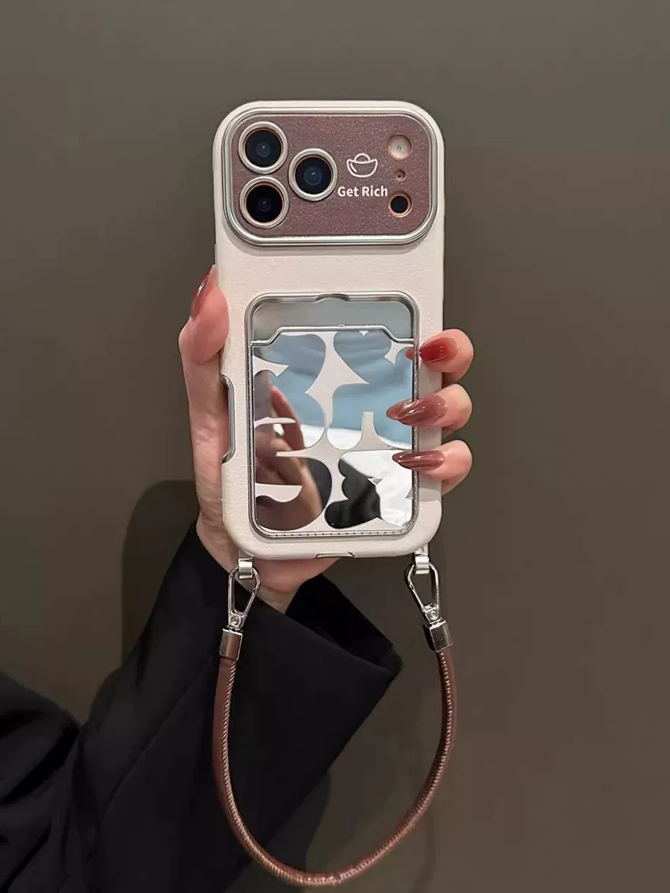 حافظة هاتف فاخرة من الجلد مع ح - مراجعة Phone Accessories Holder وسعره