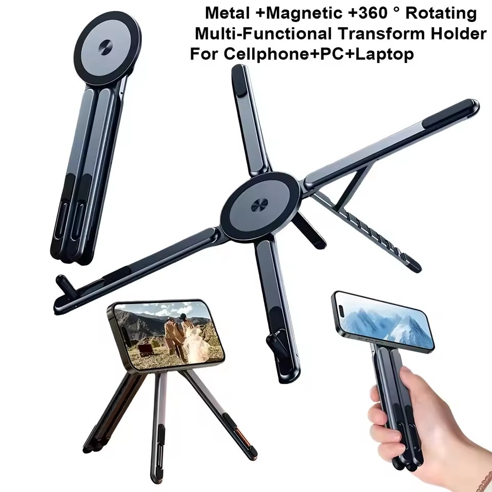 حامل هاتف مغناطيسي محمول وعصا  - مراجعة Phone Accessories For Photography وسعره
