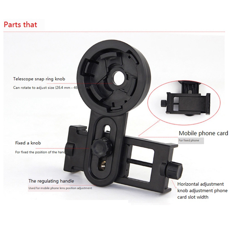 ملحقات منظار التلسكوب، مشبك تو - مراجعة Phone Accessories Holder وسعره