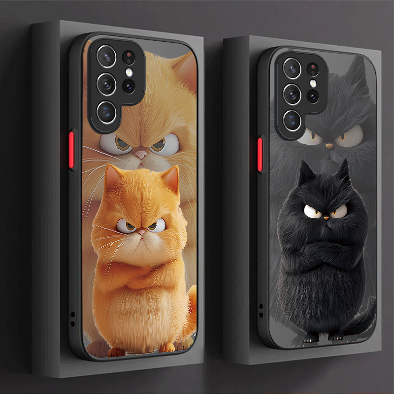جراب بتصميم زوج القطط الغاضبة  - مراجعة Samsung Galaxy A55 وسعره