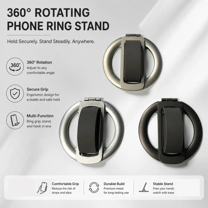 حامل هاتف مغناطيسي من السيليكو - مراجعة Desk Phone Stand وسعره