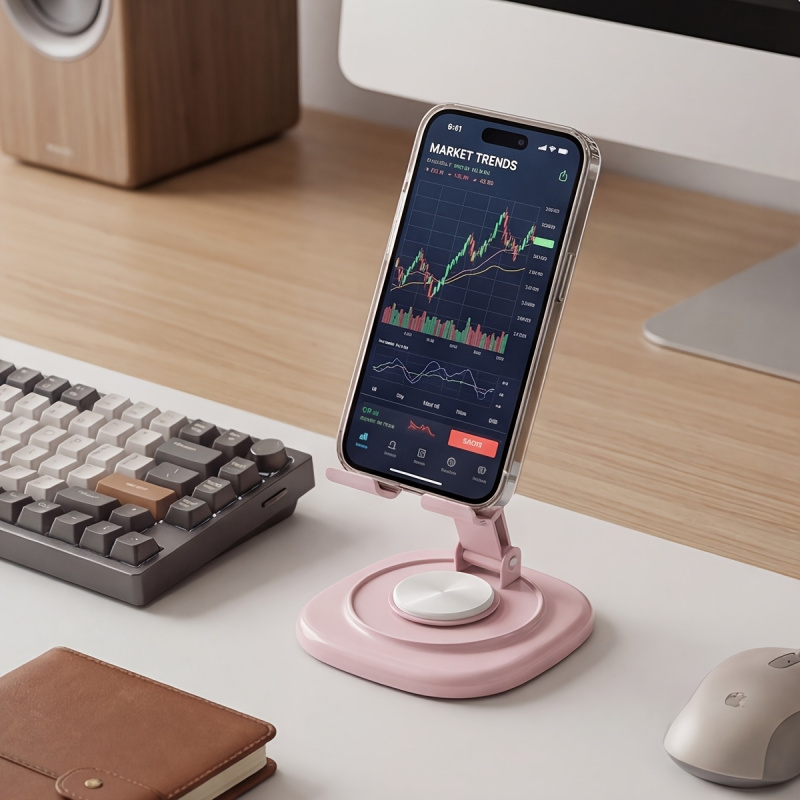 حامل هاتف معدني دوار للمكتب عل - مراجعة Desk Phone Stand وسعره