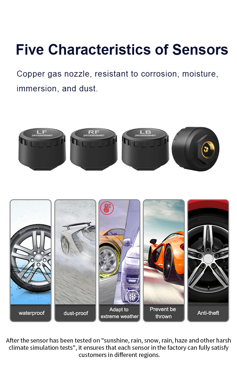 سيارة TPMS 4 أجهزة استشعار بلو - مراجعة Phone Accessories App وسعره