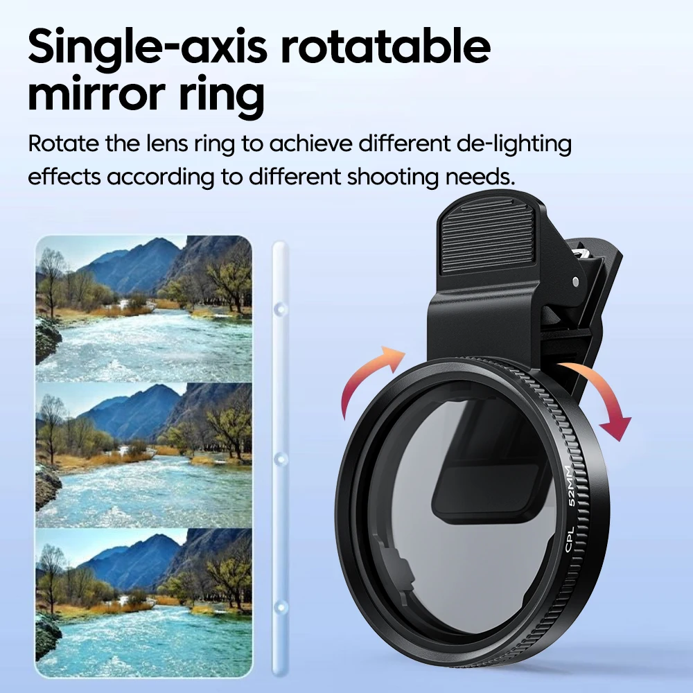 جديد 52 مللي متر CPL عدسة الها - مراجعة Phone Accessories For Photography وسعره